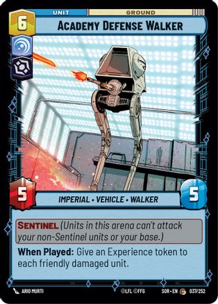 Academy Defense Walker (037/252) - SOR - Common - Foil