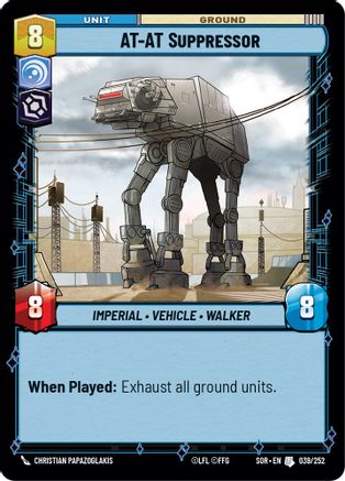 AT-AT Suppressor (039/252) - SOR - Uncommon