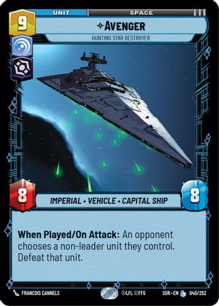 Avenger - Hunting Star Destroyer (040/252) - SOR - Legendary - Foil
