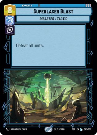 Superlaser Blast (043/252) - SOR - Legendary - Foil