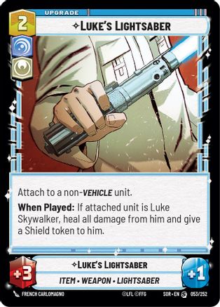 Luke's Lightsaber (053/252) - SOR - Special