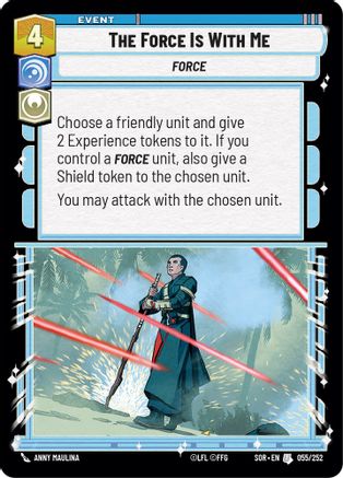 The Force is With Me (055/252) - SOR - Uncommon - Foil