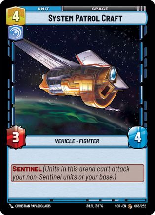 System Patrol Craft (066/252) - SOR - Common - Foil