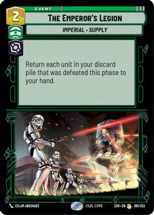 The Emperor's Legion (091/252) - SOR - Rare