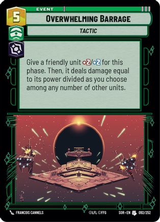 Overwhelming Barrage (092/252) - SOR - Uncommon