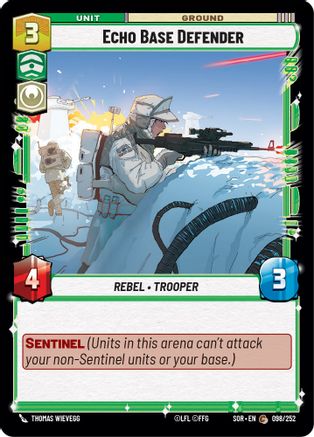Echo Base Defender (098/252) - SOR - Common