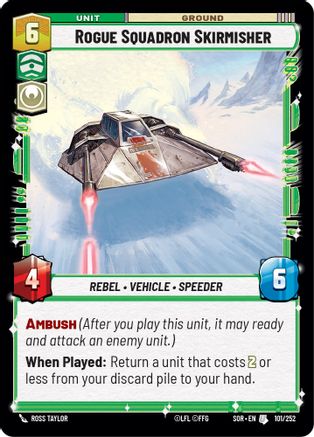 Rogue Squadron Skirmisher (101/252) - SOR - Uncommon - Foil