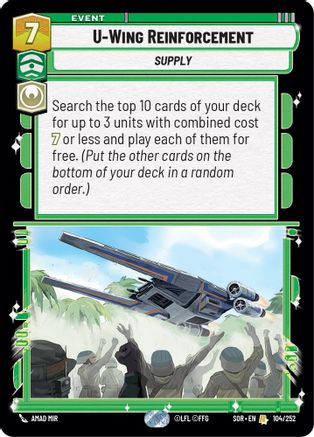 U-Wing Reinforcement (104/252) - SOR - Rare