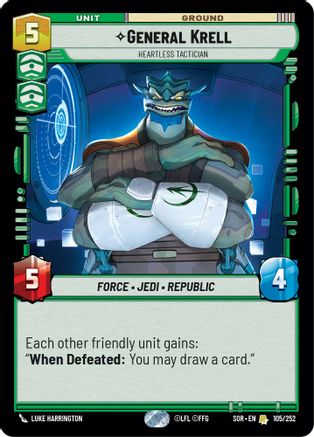 General Krell - Heartless Tactician (105/252) - SOR - Rare