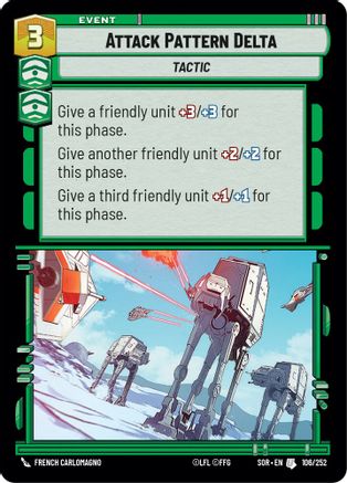 Attack Pattern Delta (106/252) - SOR - Uncommon - Foil