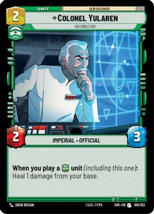 Colonel Yularen - ISB Director (109/252) - SOR - Uncommon