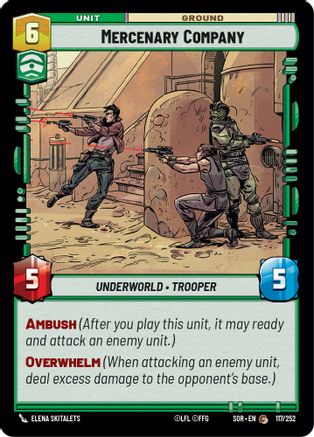 Mercenary Company (117/252) - SOR - Common