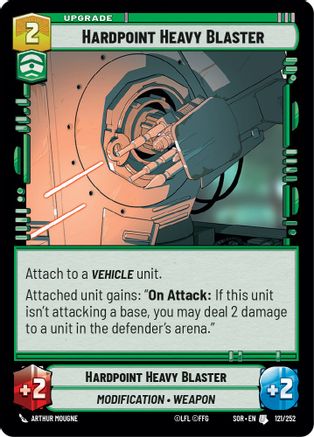 Hardpoint Heavy Blaster (121/252) - SOR - Uncommon