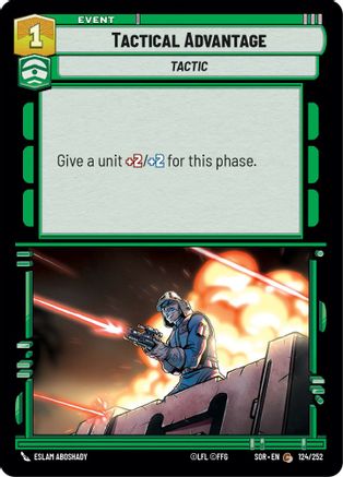 Tactical Advantage (124/252) - SOR - Common - Foil