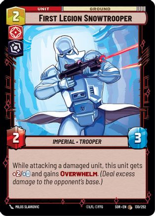 First Legion Snowtrooper (130/252) - SOR - Common