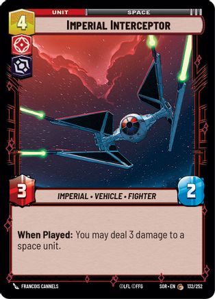 Imperial Interceptor (132/252) - SOR - Common