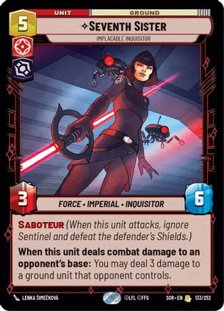 La Septième Soeur - Inquisitrice implacable (133/252) - EDR - Rare - Foil