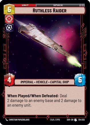 Ruthless Raider (134/252) - SOR - Uncommon