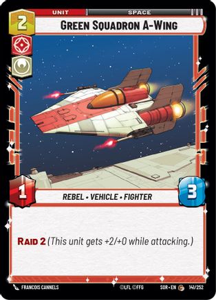 Green Squadron A-Wing (141/252) - SOR - Common