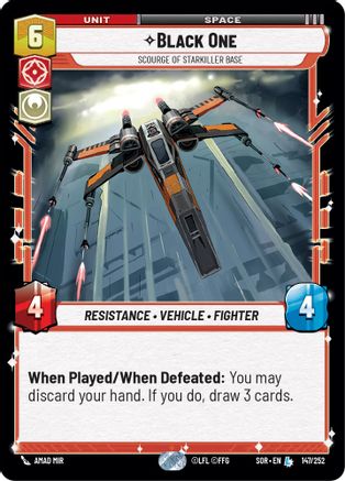 Black One - Scourge of Starkiller Base (147/252) - SOR - Legendary