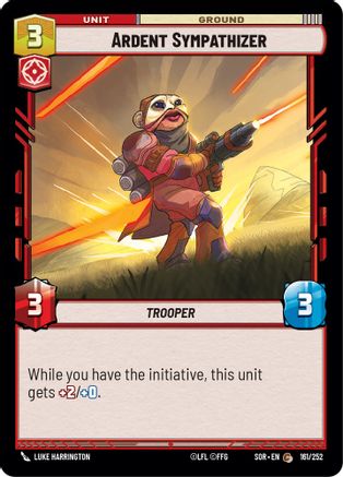 Ardent Sympathizer (161/252) - SOR - Common