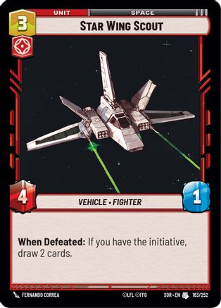Star Wing Scout (163/252) - SOR - Uncommon - Foil