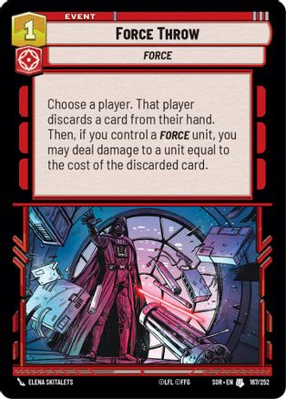 Force Throw (167/252) - SOR - Uncommon - Foil