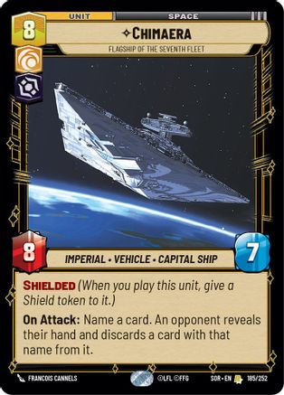 Chimaera - Flagship of the Seventh Fleet (185/252) - SOR - Rare - Foil