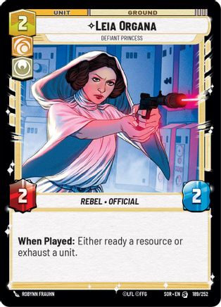 Leia Organa - Defiant Princess (189/252) - SOR - Special