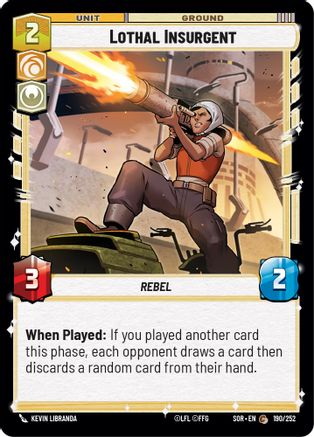 Lothal Insurgent (190/252) - SOR - Common - Foil