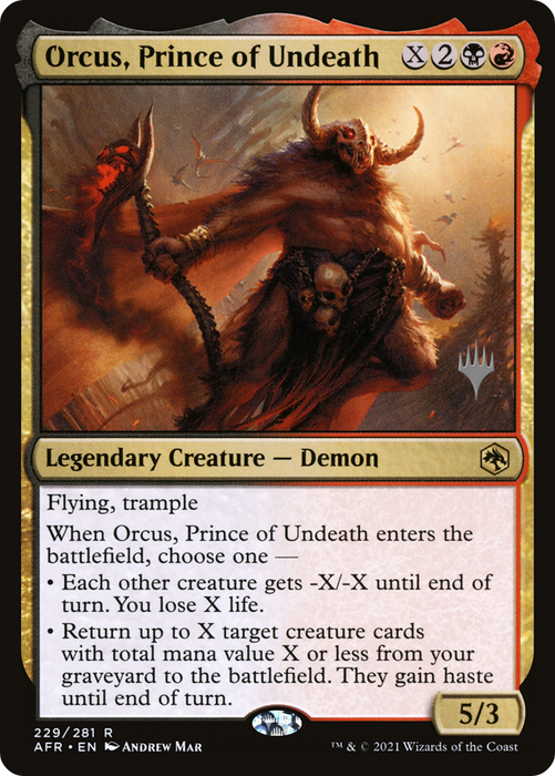 Orcus, Prince of Undeath (PPAFR-229P) - rare - Foil
