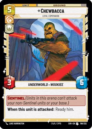 Chewbacca - Loyal Companion (196/252) - SOR - Uncommon - Foil
