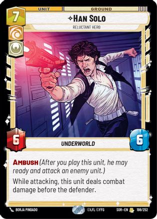 Han Solo - Reluctant Hero (198/252) - SOR - Rare