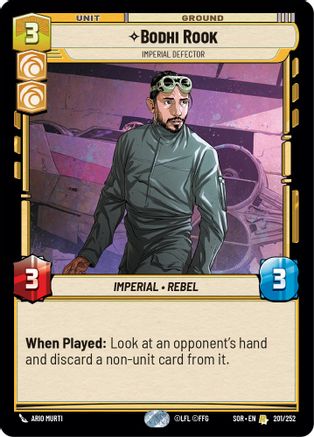 Bodhi Rook - Déserteur Impérial (201/252) - EDR - Rare - Foil