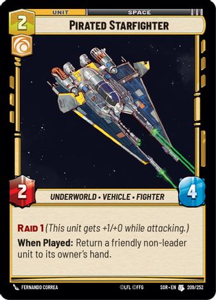 Pirated Starfighter (209/252) - SOR - Uncommon
