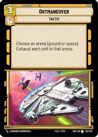 Outmaneuver (221/252) - SOR - Uncommon - Foil