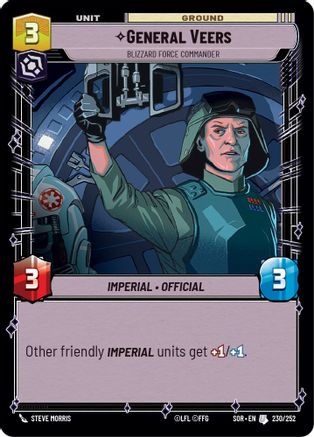 General Veers - Blizzard Force Commander (230/252) - SOR - Uncommon