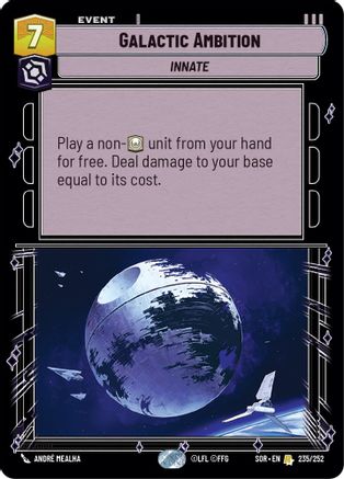 Galactic Ambition (235/252) - SOR - Rare - Foil