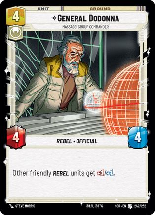 General Dodonna - Massassi Group Commander (242/252) - SOR - Uncommon