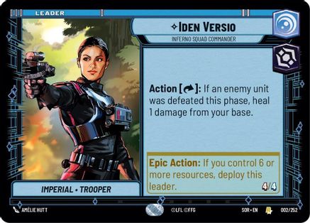 Iden Versio - Inferno Squad Commander (002/252) - SOR - Rare
