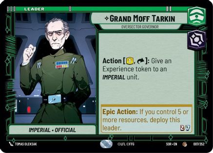 Grand Moff Tarkin - Oversector Governor (007/252) - SOR - Common