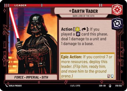 Darth Vader - Dark Lord of the Sith (010/252) - SOR - Special