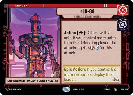 IG-88 - Ruthless Bounty Hunter (012/252) - SOR - Common