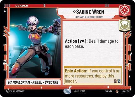 Sabine Wren - Galvanized Revolutionary (014/252) - SOR - Common