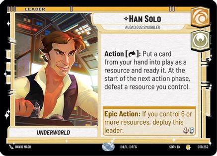 Han Solo - Audacious Smuggler (017/252) - SOR - Rare