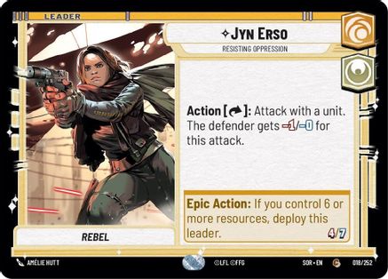 Jyn Erso - Resisting Oppression (018/252) - SOR - Common