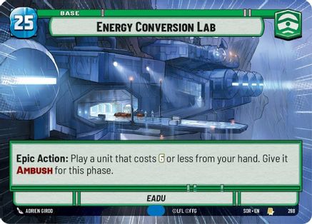 Energy Conversion Lab (Hyperspace) (288) - SOR - Rare - Foil