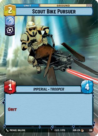 Scout Bike Pursuer (Hyperspace) (298) - SOR - Common - Foil