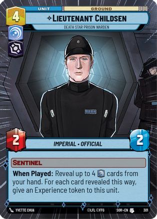 Lieutenant Childsen - Death Star Prison Warden (Hyperspace) (301) - SOR - Uncommon