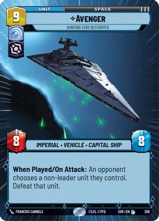 Avenger - Hunting Star Destroyer (Hyperspace) (306) - SOR - Legendary